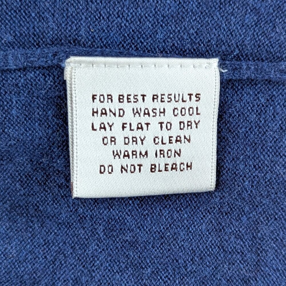 Peter Millar Men's Cotton Silk Blend Sweater Size 2XL Blue - Picture 9 of 9